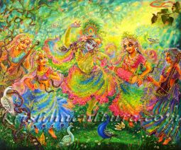 Vasant Kite Dance Canvas Print